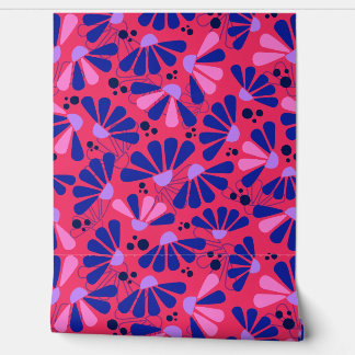 Confetti auf Himbeere Tapete