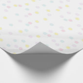 Confetti Baby Dusche Geschenkpapier (Ecke)