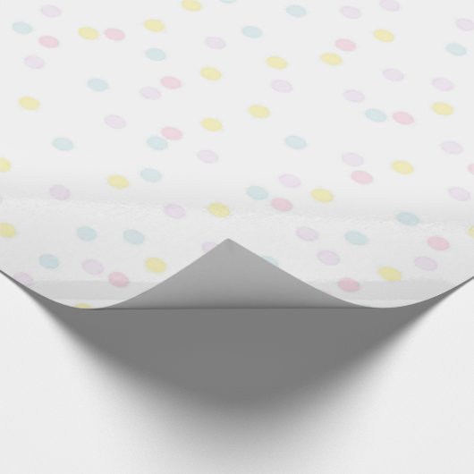 Confetti Baby Dusche Geschenkpapier (Ecke)