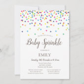 Confetti Baby Sprinkle Einladung - Babydusche (Vorderseite)