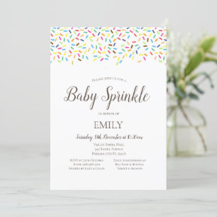 Confetti Baby Sprinkle Einladung - Babydusche
