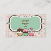Confetti-Bäckerei-Visitenkarten Visitenkarte (Rückseite)