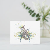 Confetti Baritone Postkarte (Stehend Vorderseite)