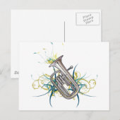 Confetti Baritone Postkarte (Vorne/Hinten)