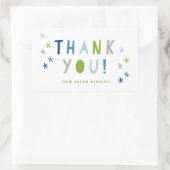 Confetti Bash | Kinder Party danke Ihnen Aufkleber (Tasche)