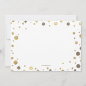 Confetti besprühen festliche Eröffnung, die Einladung (Rückseite)