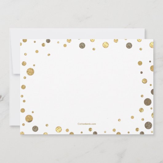 Confetti besprühen festliche Eröffnung, die Einladung (Rückseite)