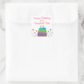 Confetti Birthday Cake Personalisiert Stickers (Tasche)
