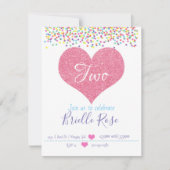 Confetti Birthday Invite Einladung (Vorderseite)