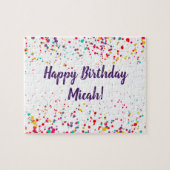 Confetti Birthday Puzzle (Horizontal)