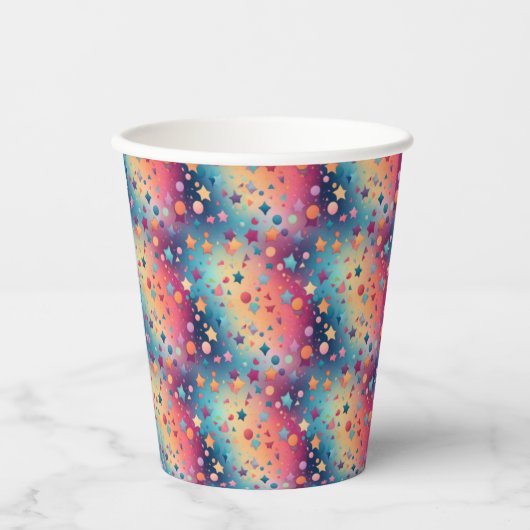 Confetti Bliss Pappbecher (Vorderseite)