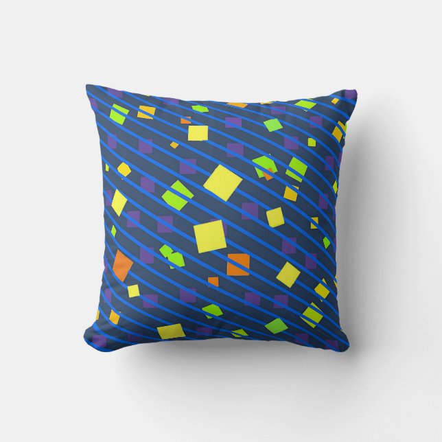 Confetti Blue Decorative Throw Kissen (Vorderseite)