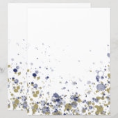 Confetti Blue Gold (Vorne/Hinten)