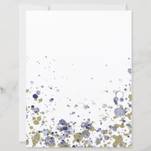 Confetti Blue Gold (Vorderseite)