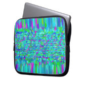 Confetti Blues Fringe Laptopschutzhülle (Vorderseite Links)