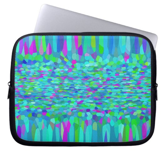 Confetti Blues Fringe Laptopschutzhülle (Vorderseite)