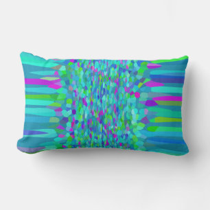 Confetti Blues Fringe Lendenkissen