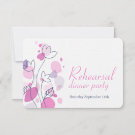 Confetti Blume Blätter blau rosa Probe einladen Einladung