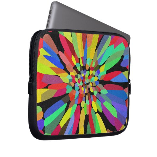 Confetti-Blume Laptopschutzhülle (Vorne Rechts)