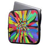 Confetti-Blume Laptopschutzhülle (Vorderseite Links)