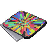Confetti-Blume Laptopschutzhülle (Vorne Knopf)