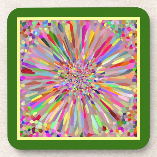Confetti Blume Summer Untersetzer (Vorderseite)