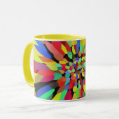 Confetti-Blume Tasse (Vorderseite Links)