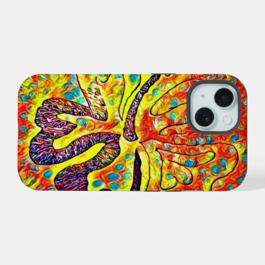 Confetti-Blume TelefonCase iPhone 15 Hülle (Rückseite (Horizontal))