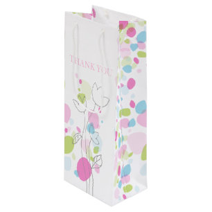 Confetti Blütenblätter Hochzeit danke Weintasche Geschenktüte Für Weinflaschen