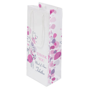 Confetti Blütenblätter Hochzeitsweinbeutel Trauzeu Geschenktüte Für Weinflaschen