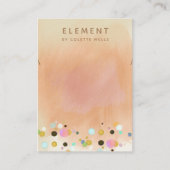 Confetti Boho Terracotta Highlights Visitenkarte (Vorderseite)