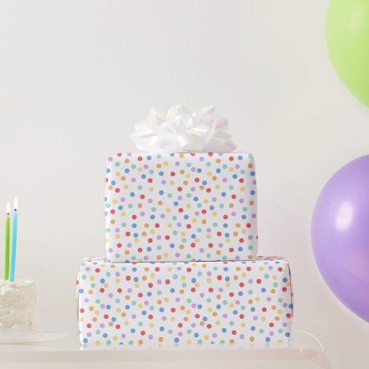 Confetti Brights (Punkte) Geschenkpapier (Partygeschenke)