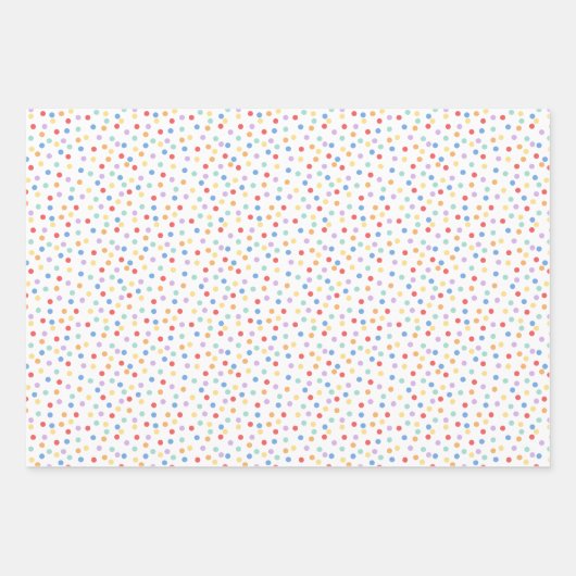 Confetti Brights (Punkte) Geschenkpapier Set (Vorderseite)
