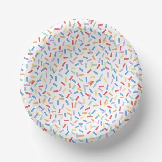 Confetti Brights (Sprinkles) Pappteller (Vorderseite)