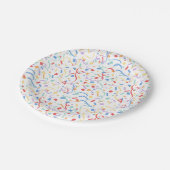Confetti Brights (Überraschung) Pappteller (Schrägansicht)