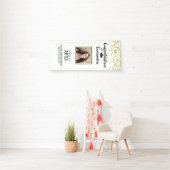 Confetti Brush Script Foto Abschluss Door Banner (Insitu)