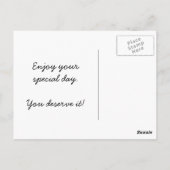 Confetti Cake / Green Birthday Cake Postkarte (Rückseite)