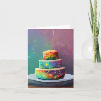 Confetti Cake Space Karte