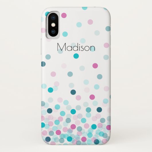 Confetti Case-Mate Barely There iPhone X Case (Rückseite)