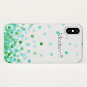 Confetti Case-Mate Barely There iPhone X Case (Rückseite (Horizontal))