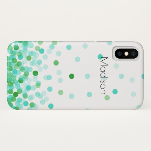 Confetti Case-Mate Barely There iPhone X Case (Rückseite (Horizontal))