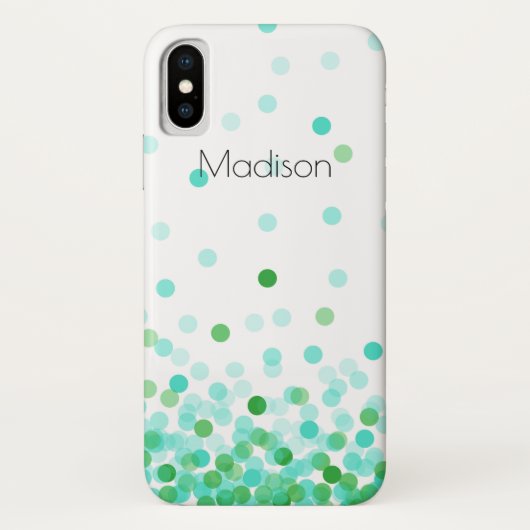 Confetti Case-Mate Barely There iPhone X Case (Rückseite)