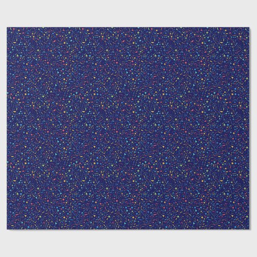 Confetti Celebration Wrapping Paper Geschenkpapier (Flach)