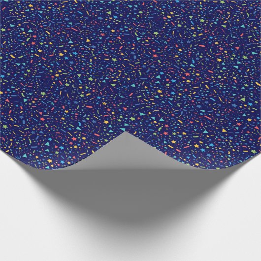 Confetti Celebration Wrapping Paper Geschenkpapier (Ecke)