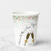 Confetti Champagne Paper Cup Pappbecher (Rückseite)