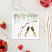 Confetti Champagne Paper Napkin Serviette (Beispiel)