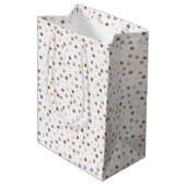 Confetti Chic (Punkte) Mittlere Geschenktüte (Rückseite Schrägansicht)