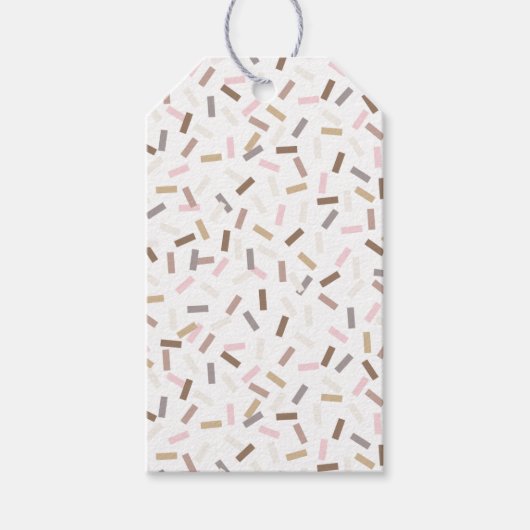 Confetti Chic (Sprinkles) Geschenkanhänger (Vorderseite)