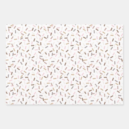 Confetti Chic (Sprinkles) Geschenkpapier Set (Vorderseite)