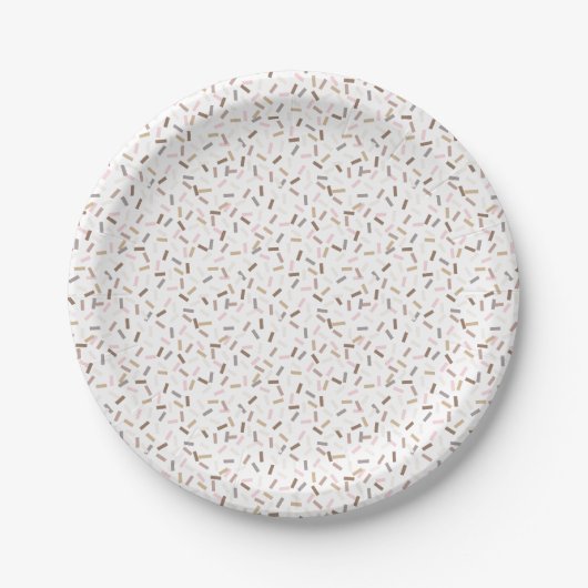 Confetti Chic (Sprinkles) Pappteller (Vorderseite)
